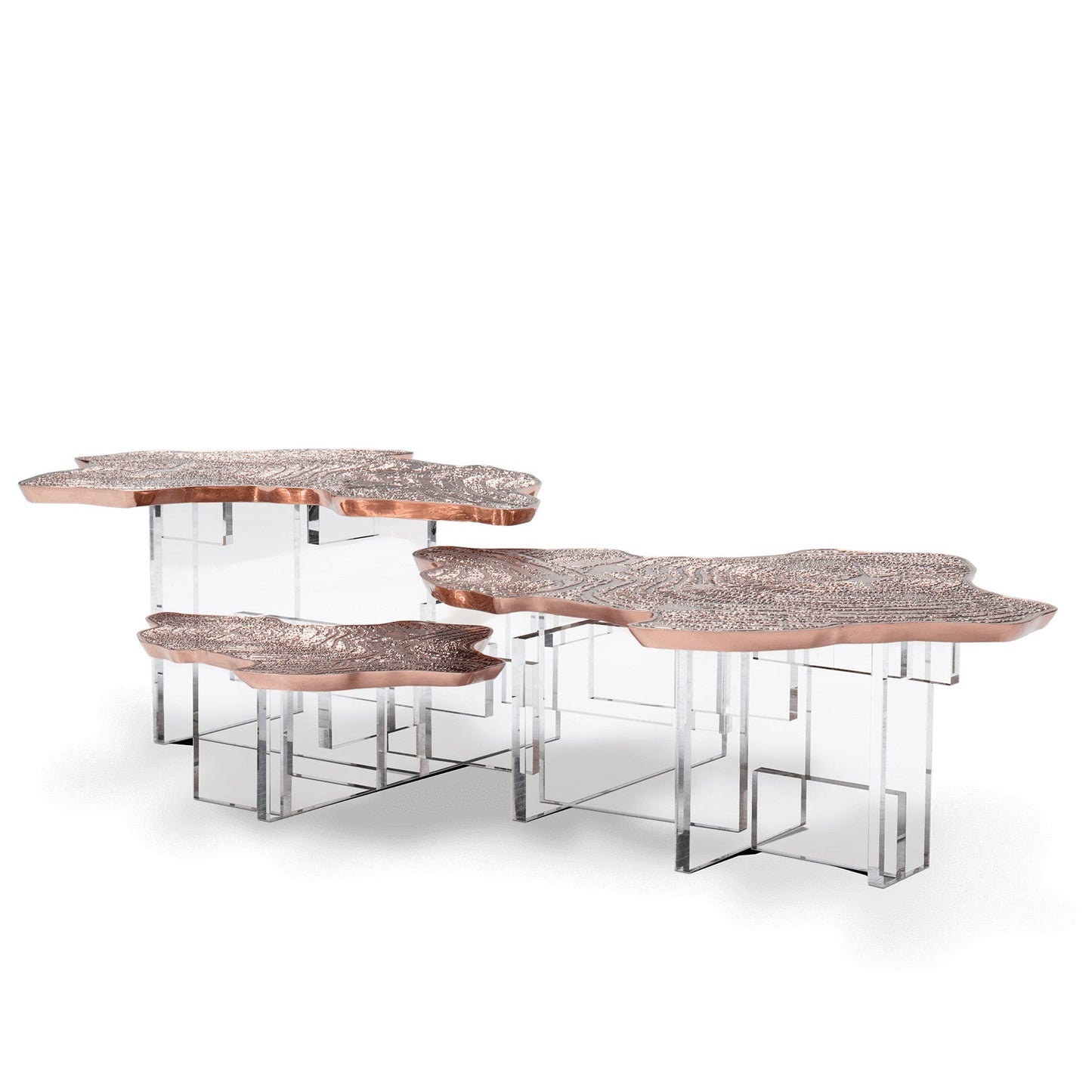 Monet - Low Metal/Wood coffee table by Boca Do Lobo #Copper