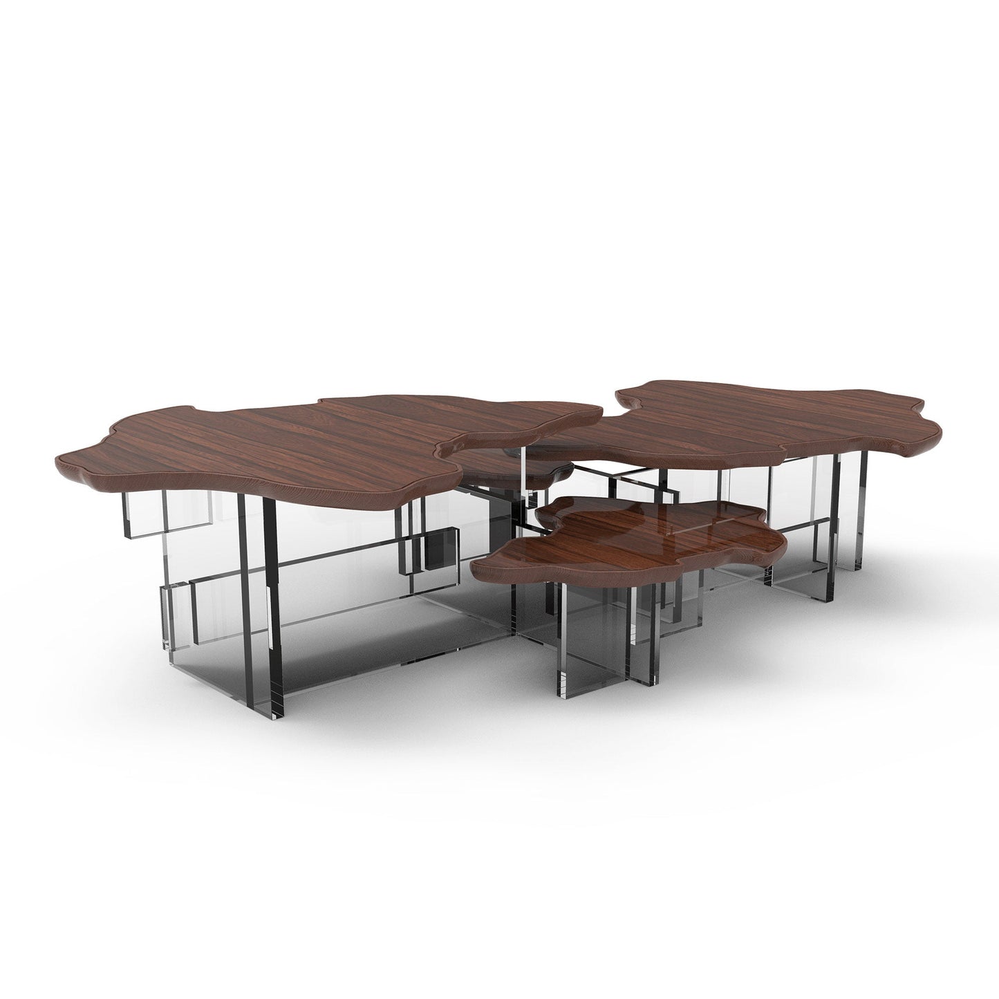 Monet - Low Metal/Wood coffee table by Boca Do Lobo #Pau Santo