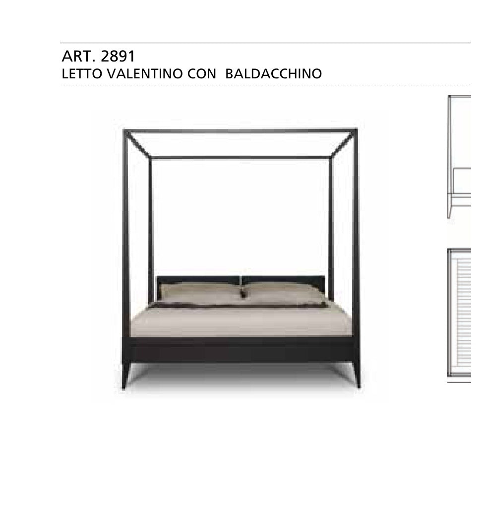 Morelato VALENTINO 2891 캐노피 더블 침대