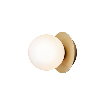Liila 1 Wall/ Ceiling Light Small by Nuura #Gold / Opal