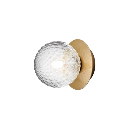 Liila 1 Wall/ Ceiling Light Small by Nuura #Gold / Clear