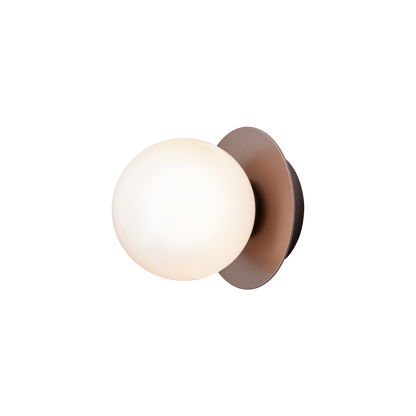 Liila 1 Wall/ Ceiling Light Small by Nuura #Dark bronze / Opal