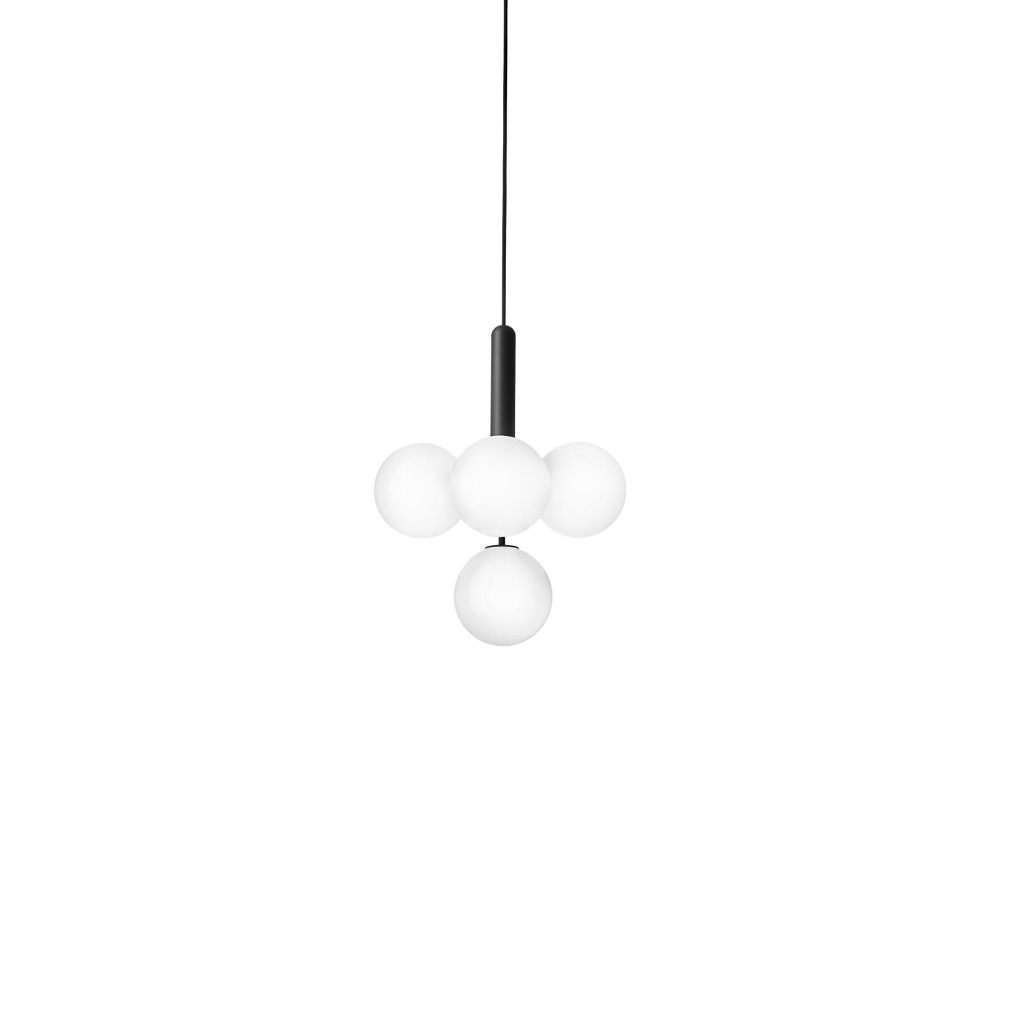 Miira 4 Pendant Lamp by Nuura #Rock Gray & Opal White