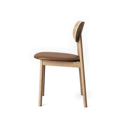 Decotique Elephant Dining Chair Natural Oak/Brown Leather