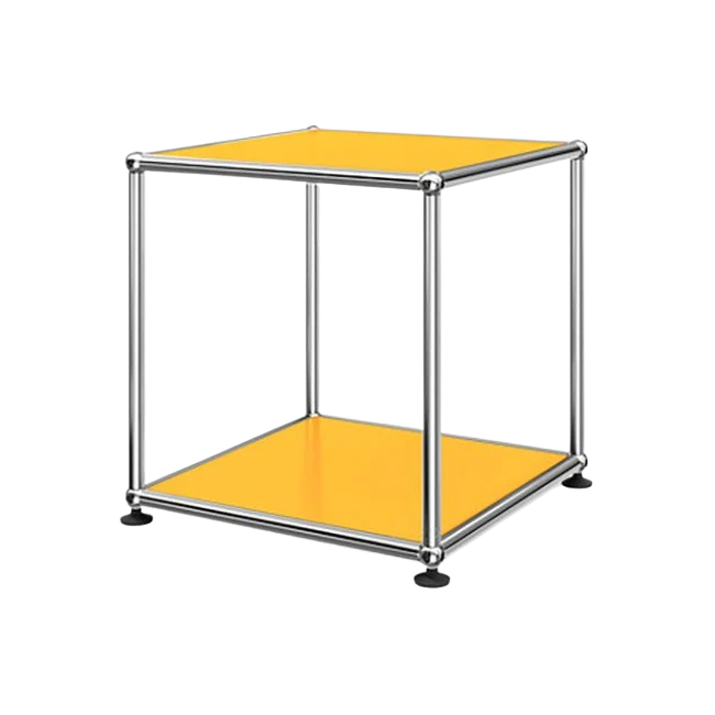 1x1 Metal Side Table [W350XD350XH350] by Usm #Golden Yellow [RAL 1004]
