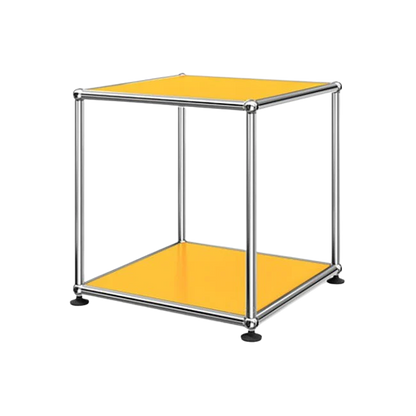 1x1 Metal Side Table [W350XD350XH350] by Usm #Golden Yellow [RAL 1004]