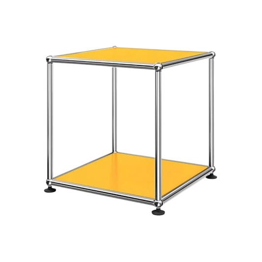 1x1 Metal Side Table [W350XD350XH350] by Usm #Golden Yellow [RAL 1004]