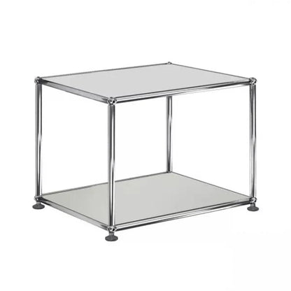 1x1 Metal Side Table [W500XD350XH395] by Usm #Light Gray [RAL 7035]