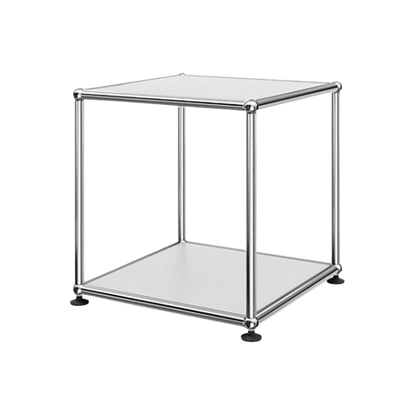 1x1 Metal Side Table [W350XD350XH350] by Usm #USM Matte Silver