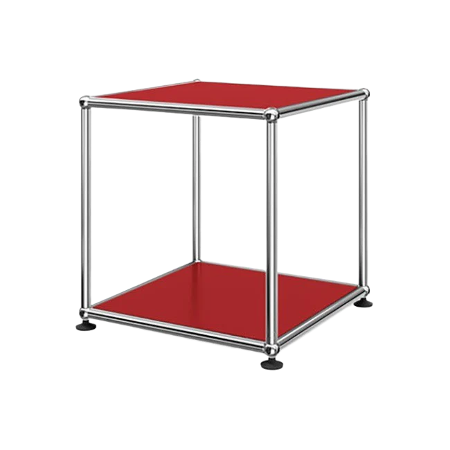 1x1 Metal Side Table [W350XD350XH350] by Usm #USM Ruby Red