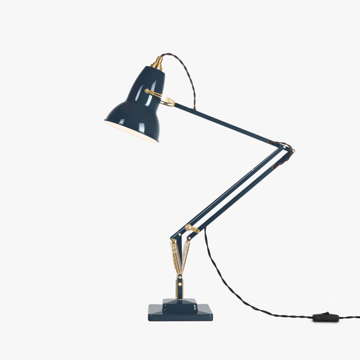Original 1227 Brass Desk Lamp by Anglepoise #Ink Blue