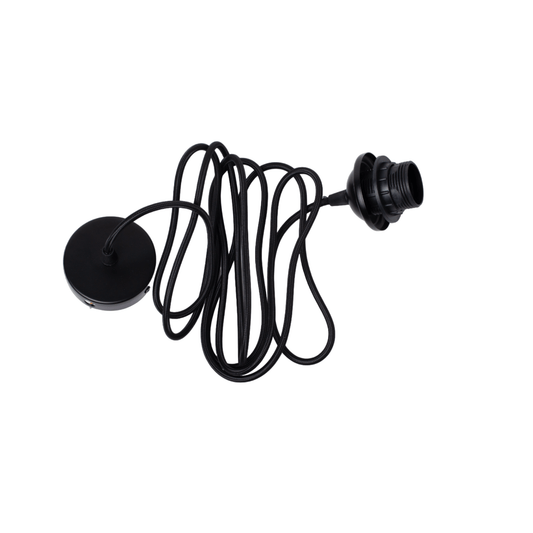 Edgeform E27 Cable Set for Pendant With Rosette 300 cm Black