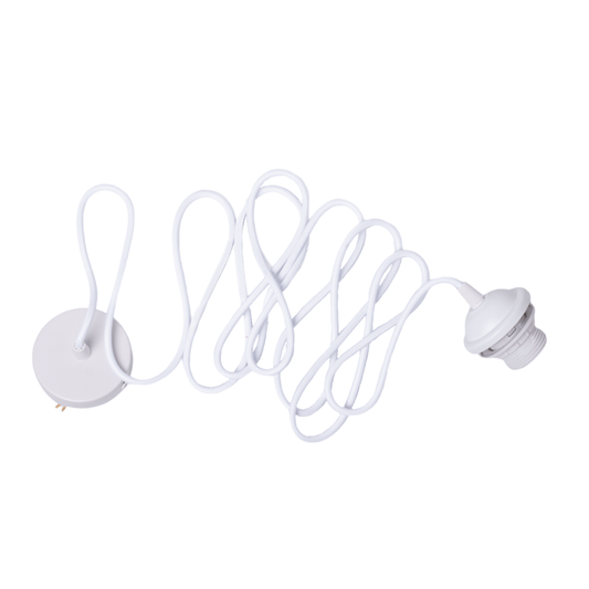 Edgeform E27 Cable Set for Pendant With Rosette 300 cm White