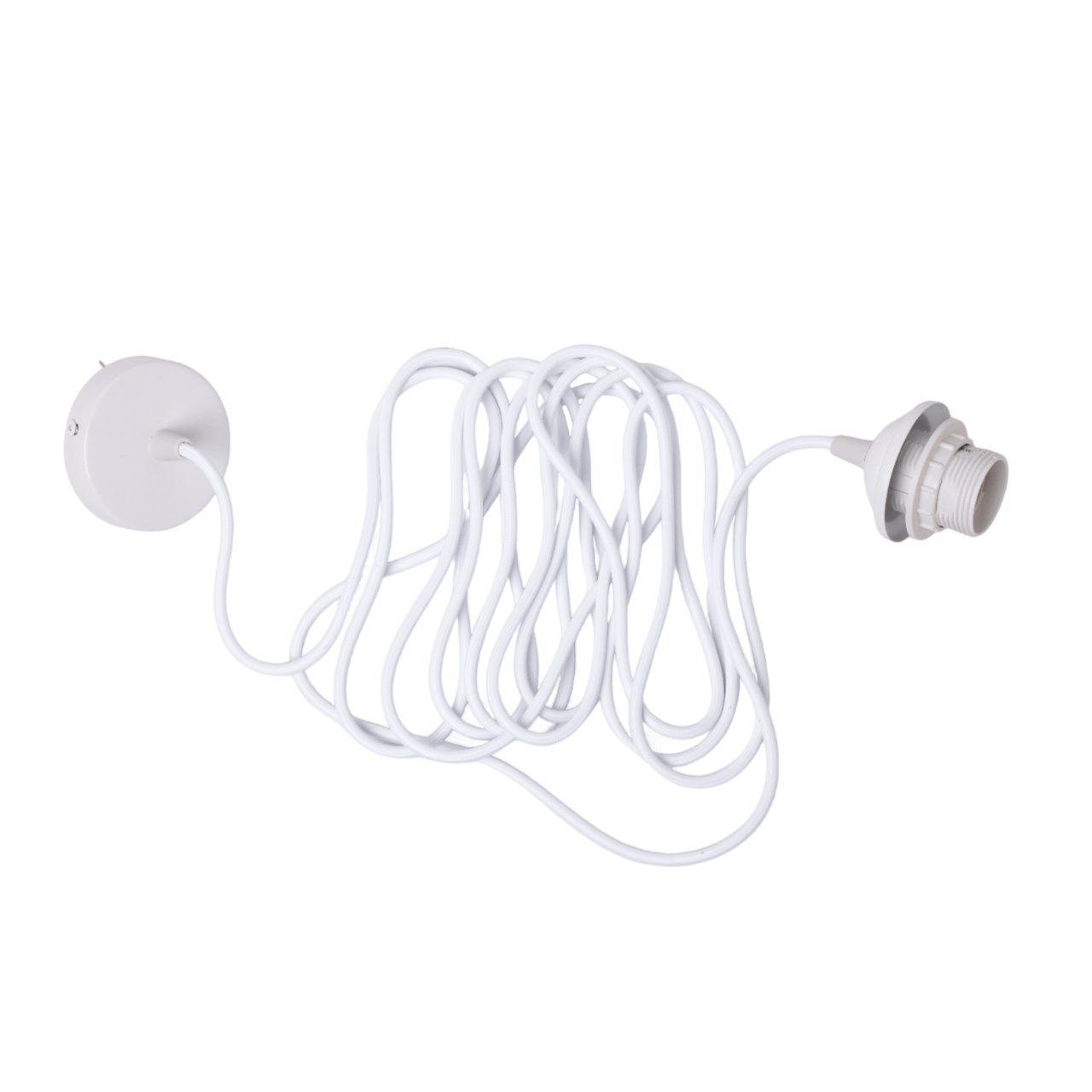Edgeform E27 Cable Set for Pendant With Rosette 500 cm White