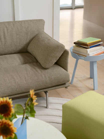 Halves coffee table, off-white terrazzo