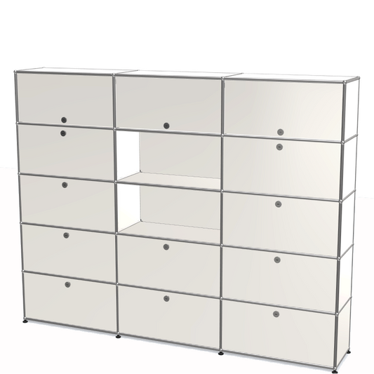 3x5 Module System (10 Lower Doors & 3 Upper Flip Doors) [W(750+750+750)XD350xH(350+350+350+350+350)]
