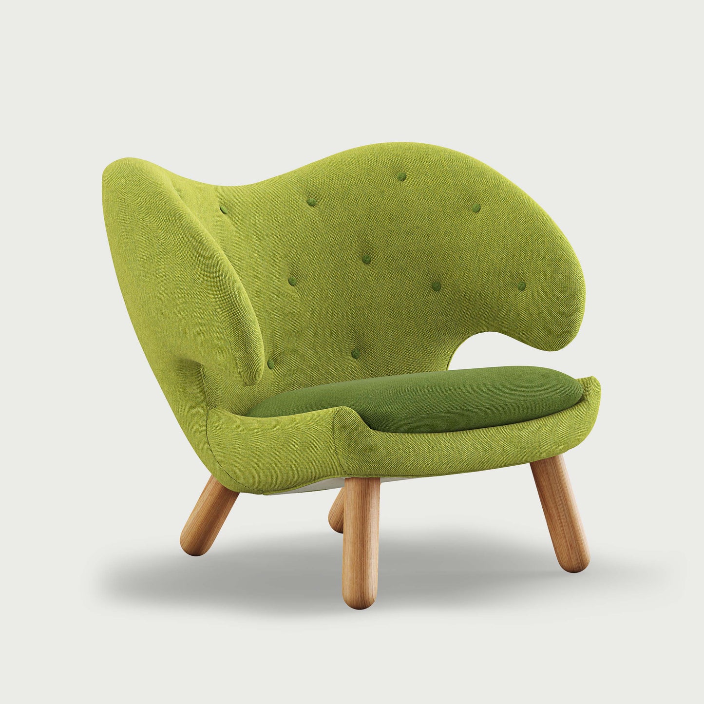 THE PELICAN CHAIR (With Buttons) (Upholstery Material - Hallingdal)