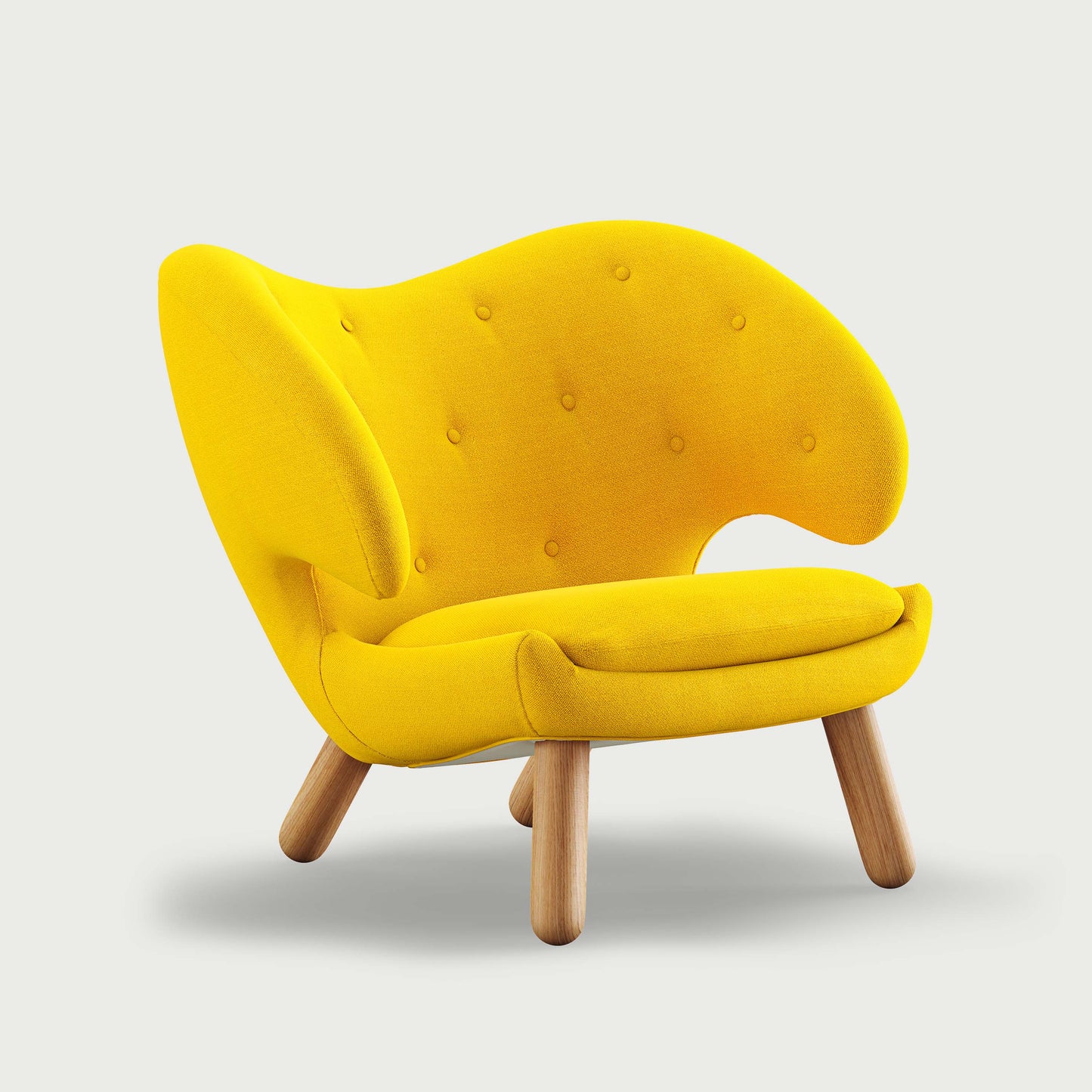 THE PELICAN CHAIR (With Buttons) (Upholstery Material - Vidar)
