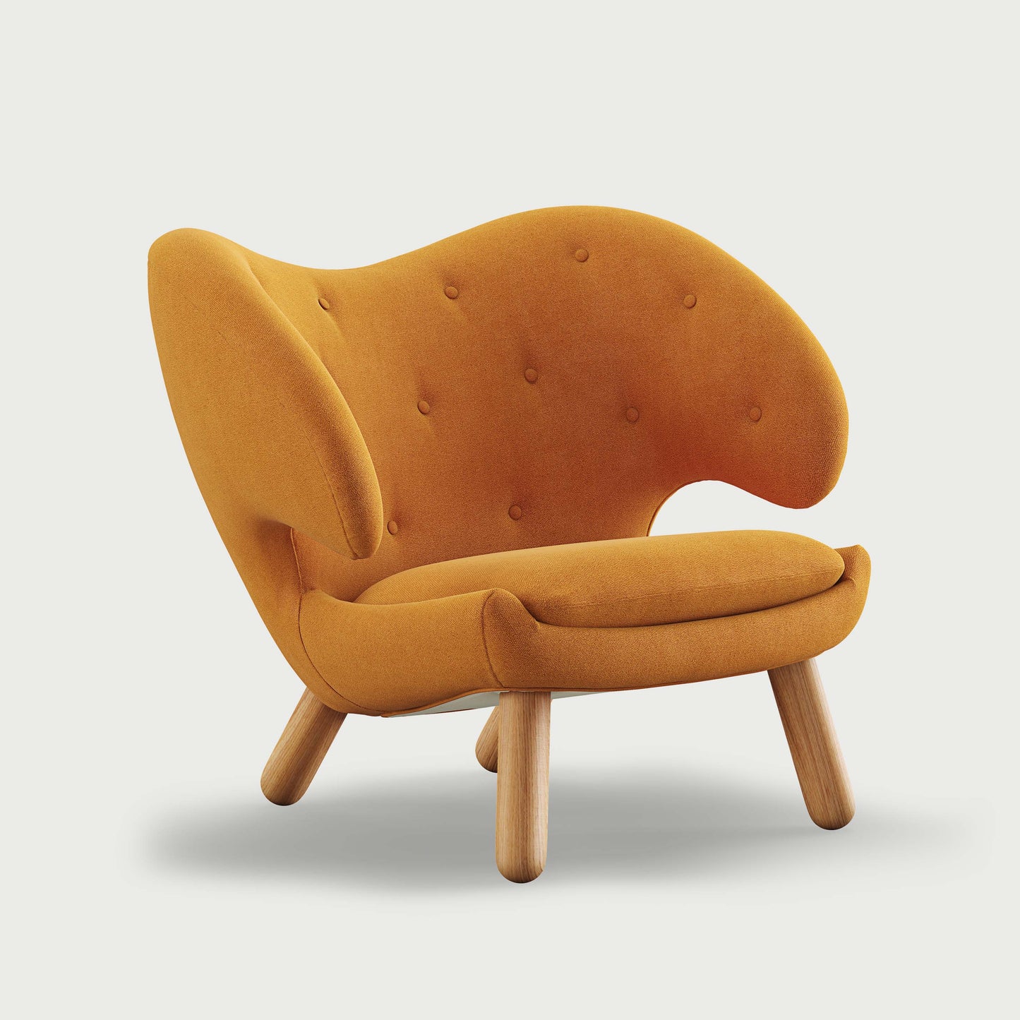THE PELICAN CHAIR (With Buttons) (Upholstery Material - Vidar)