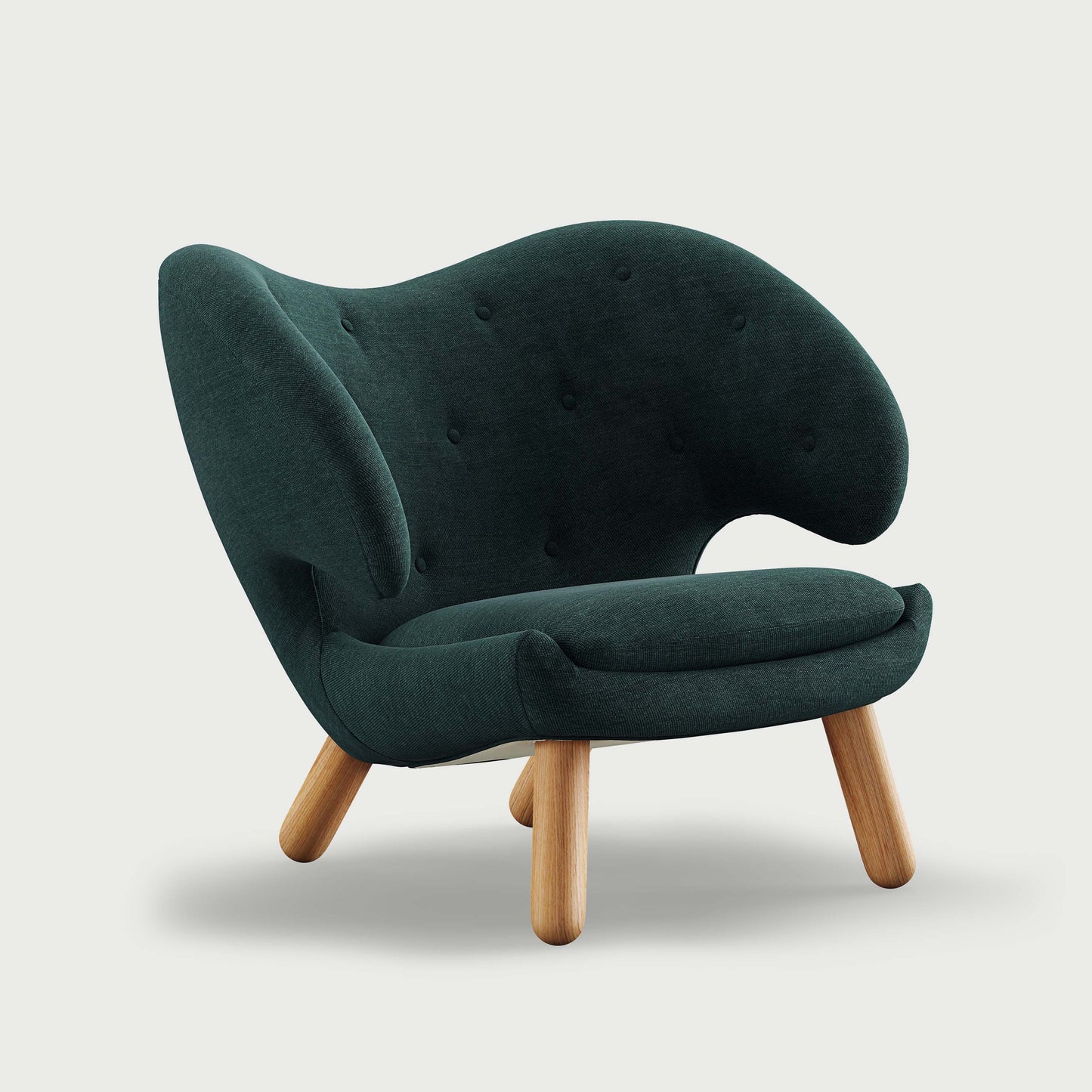 THE PELICAN CHAIR (With Buttons) (Upholstery Material - Watercolour)