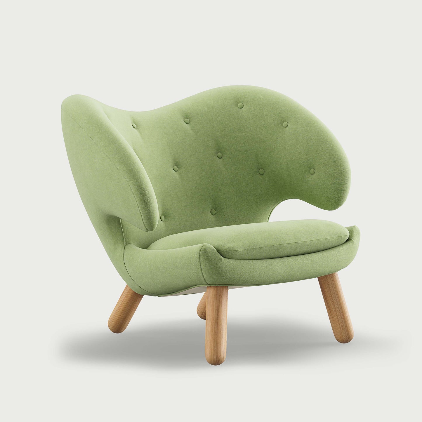 THE PELICAN CHAIR (With Buttons) (Upholstery Material - Watercolour)
