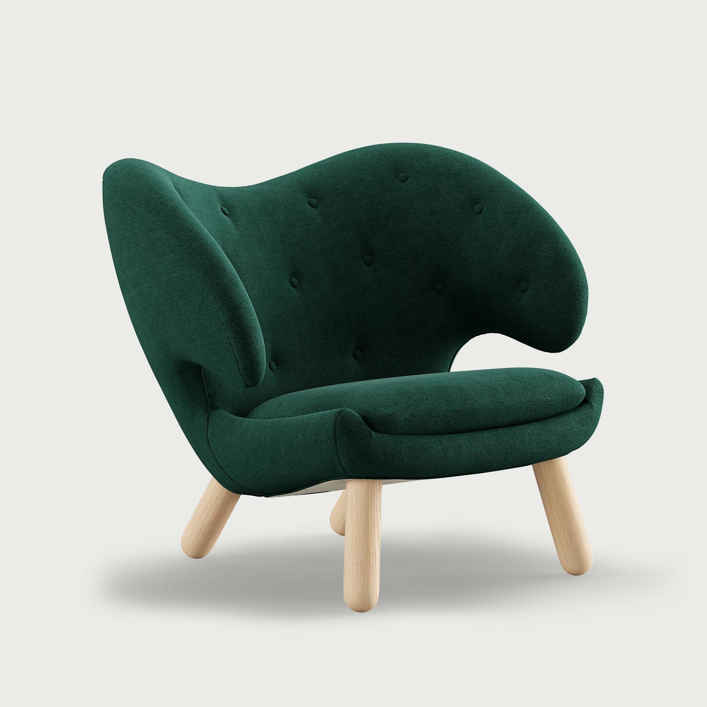 THE PELICAN CHAIR (With Buttons) (Upholstery Material - Vidar)