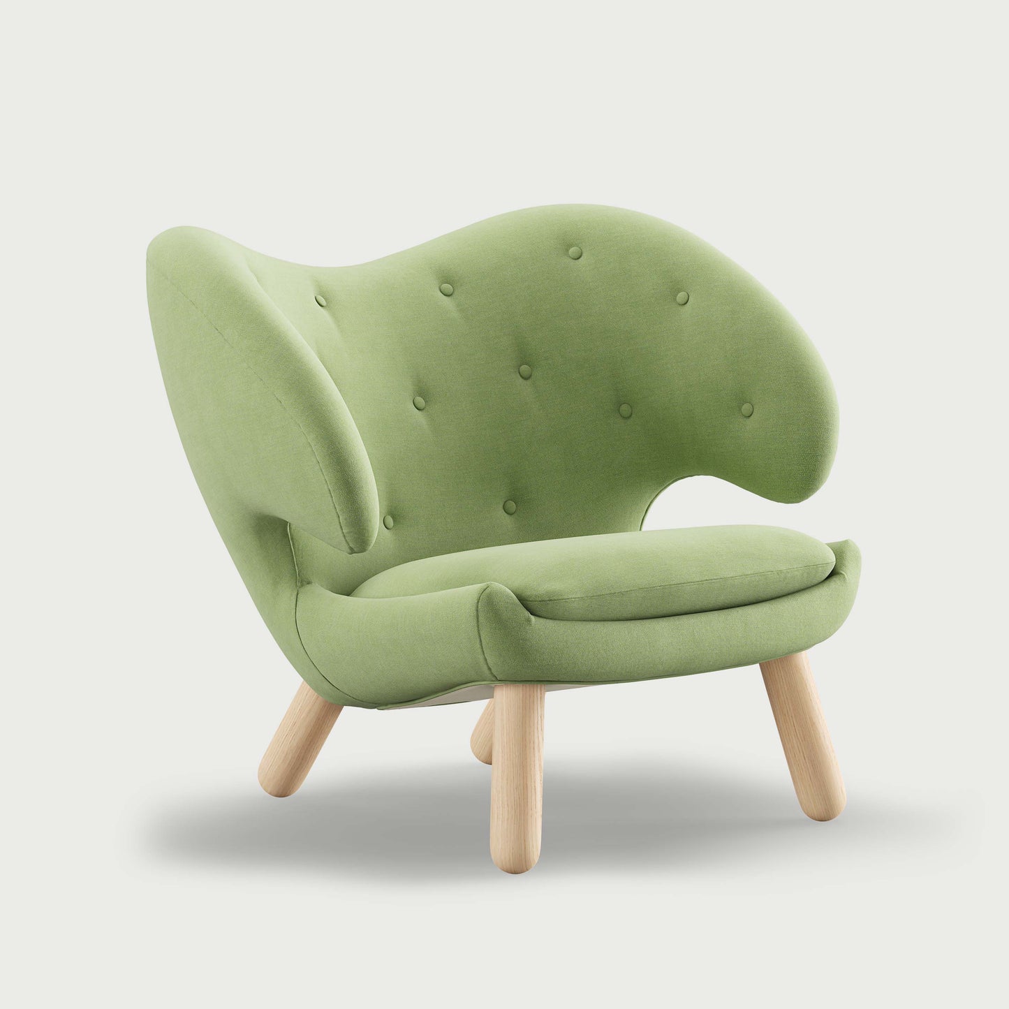THE PELICAN CHAIR (With Buttons) (Upholstery Material - Watercolour)