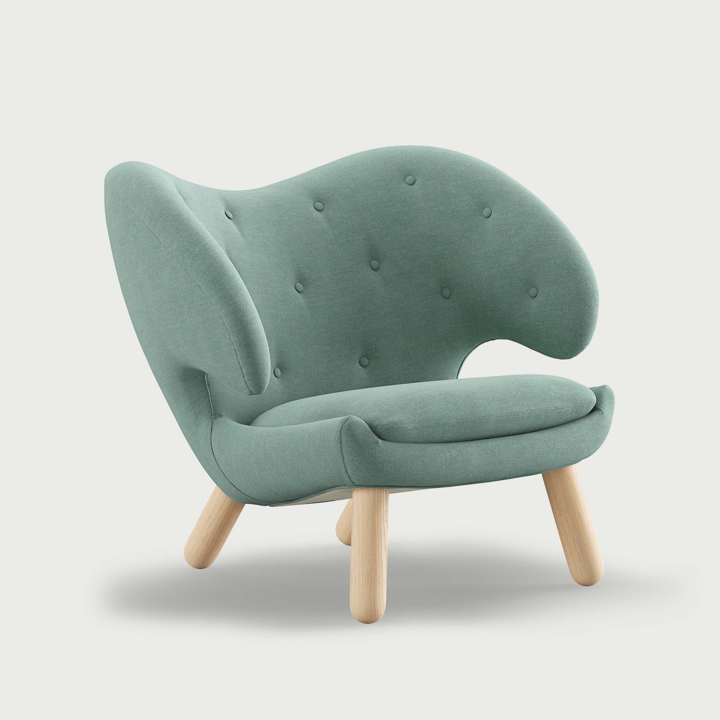 THE PELICAN CHAIR (With Buttons) (Upholstery Material - Watercolour)