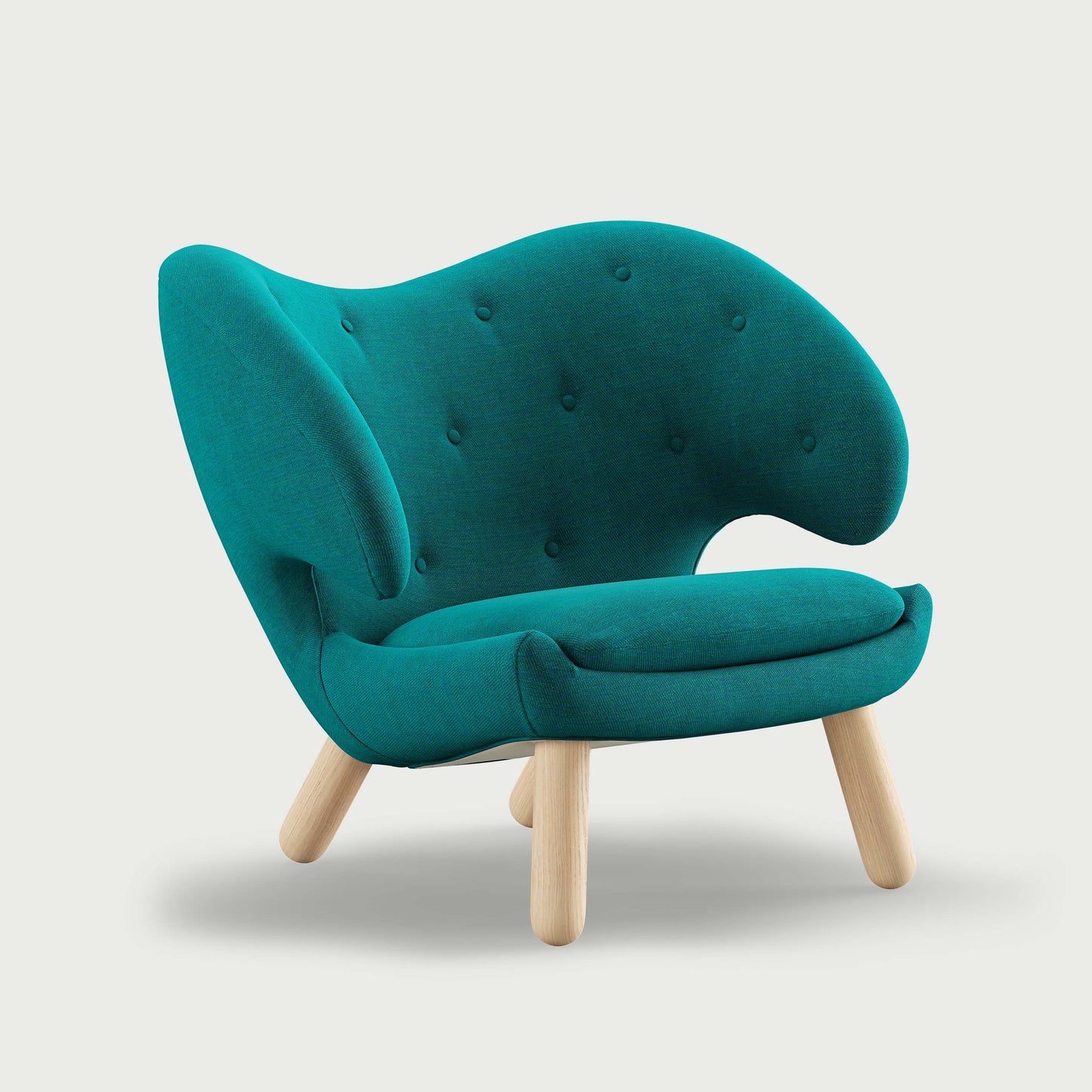 THE PELICAN CHAIR (With Buttons) (Upholstery Material - Watercolour)