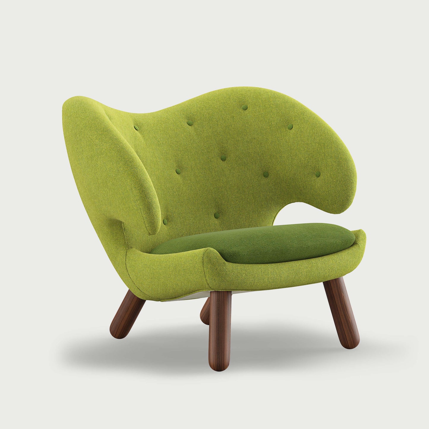 THE PELICAN CHAIR (With Buttons) (Upholstery Material - Hallingdal)