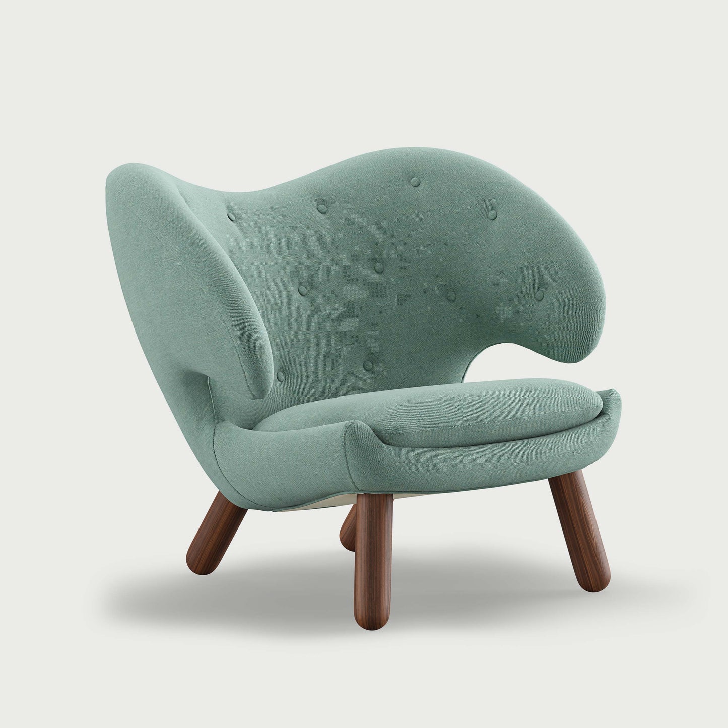 THE PELICAN CHAIR (With Buttons) (Upholstery Material - Watercolour)