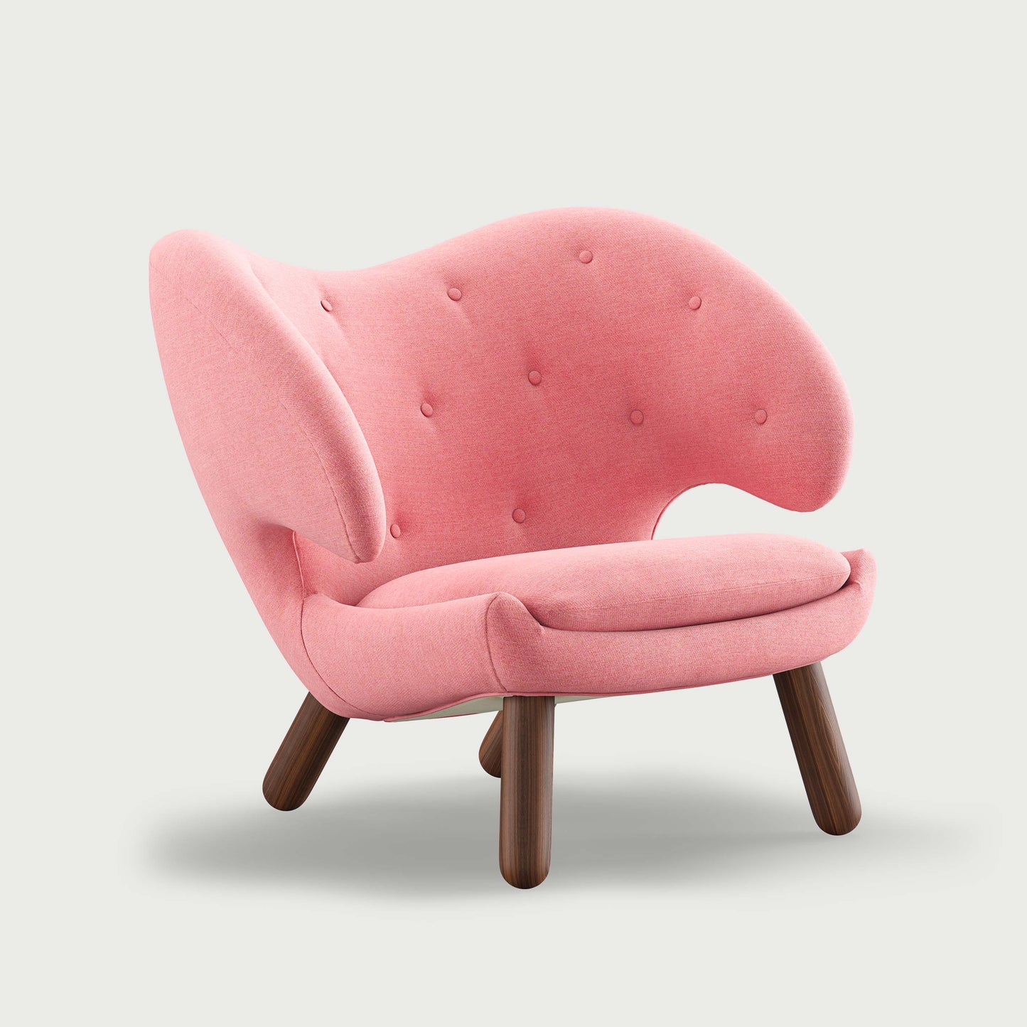 THE PELICAN CHAIR (With Buttons) (Upholstery Material - Watercolour)