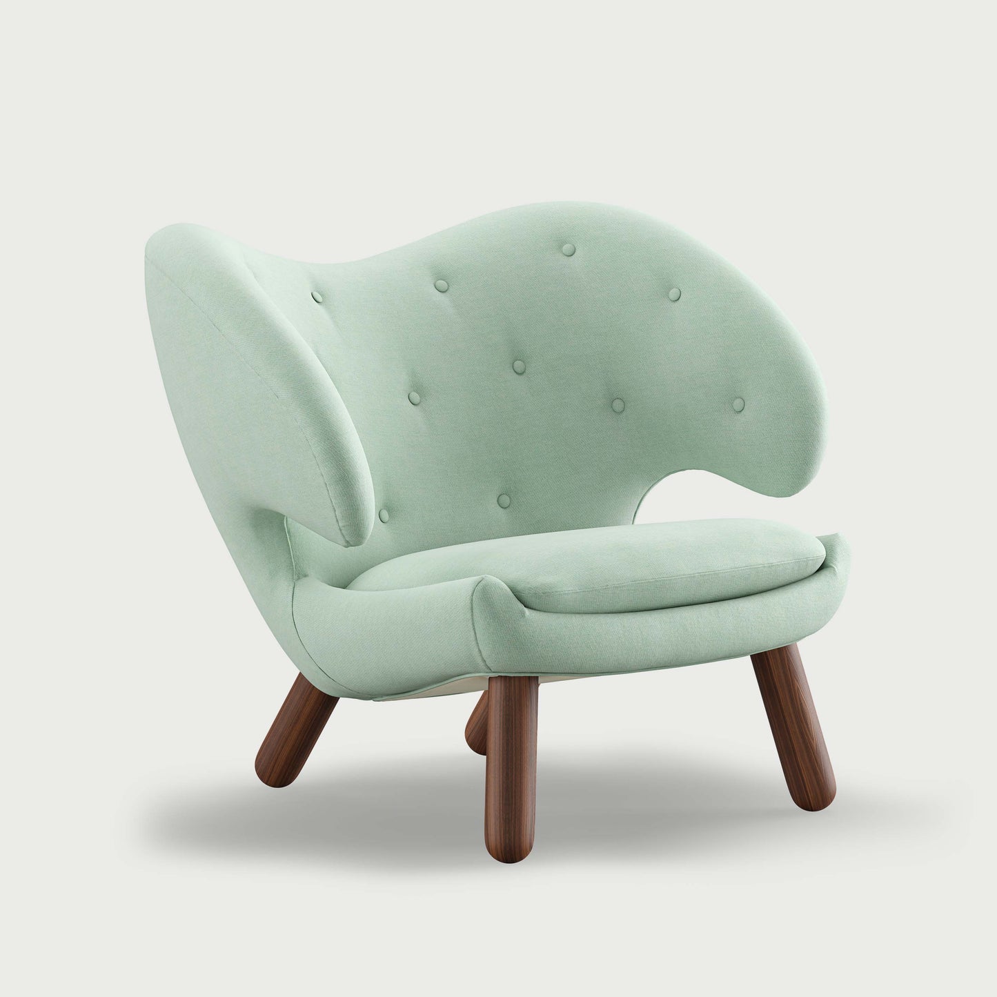 THE PELICAN CHAIR (With Buttons) (Upholstery Material - Watercolour)