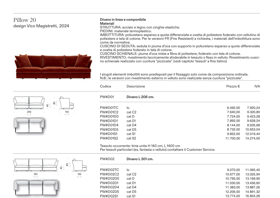 PILLOW 20 206cm