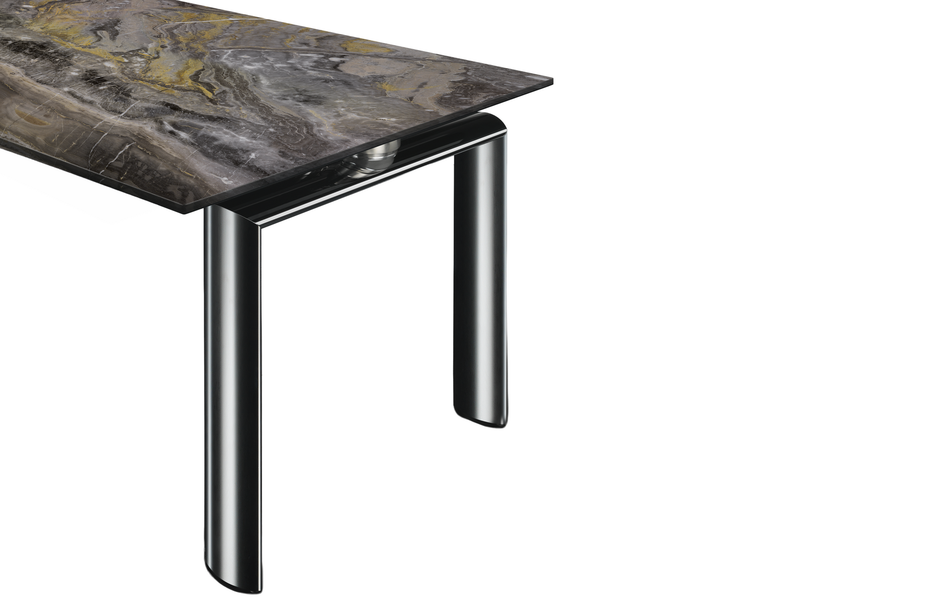 POLICLETO ALLUNGABILE - Extending rectangular glass tab