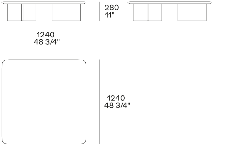 MUSH MUTA124G Technical Drawing