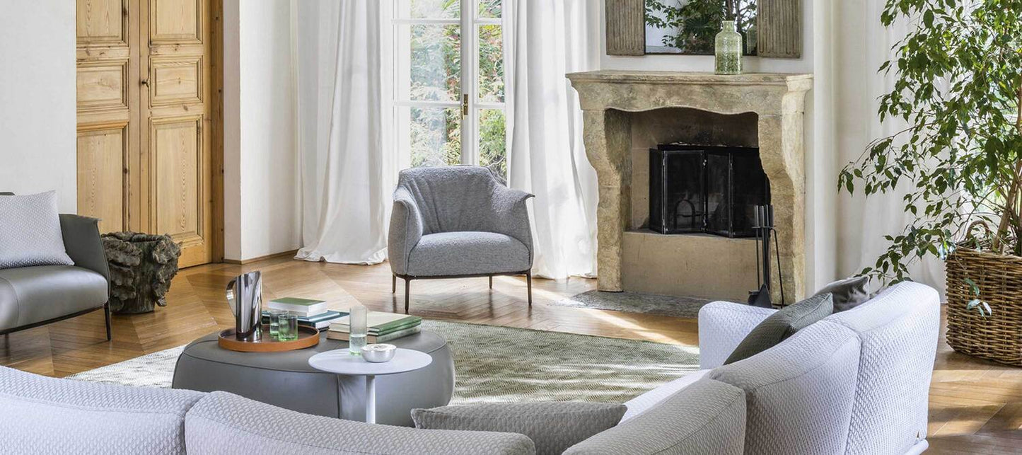 Poltrona Frau Archibald Fabric Armchair by Jean-Marie Massaud