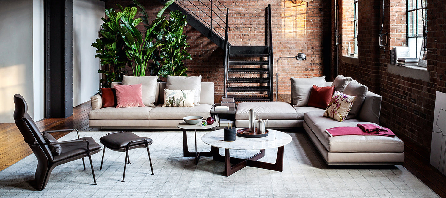 Poltrona Frau Ilary Tanned Leather Coffee Table