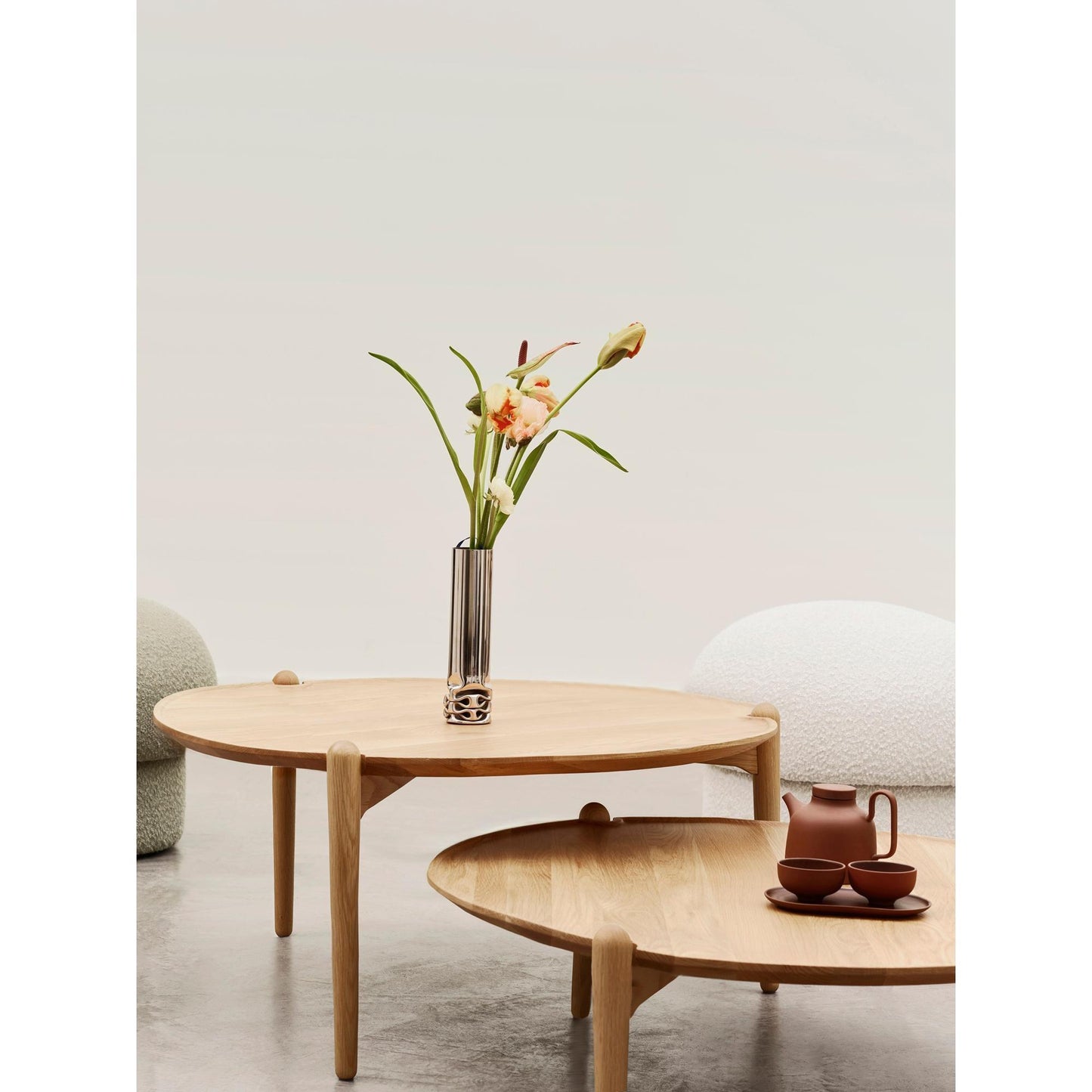 Design House Stockholm Aria Coffee Table Ø90 Low Oak