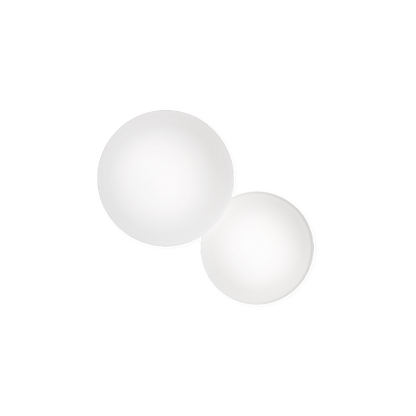 PUCK - Glass wall lamp / ceiling lamp