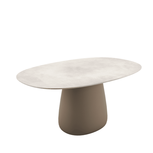 Cobble Table 160 cm Stoneware Ivory