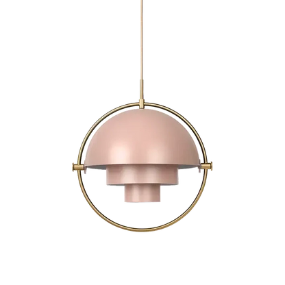 Multi-Lite Pendant Lamp by Gubi #Large/Rose Dust Semi Matt/Brass
