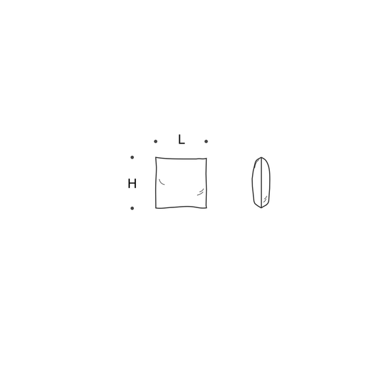 Saba Italia 사각 쿠션 45x45 도면