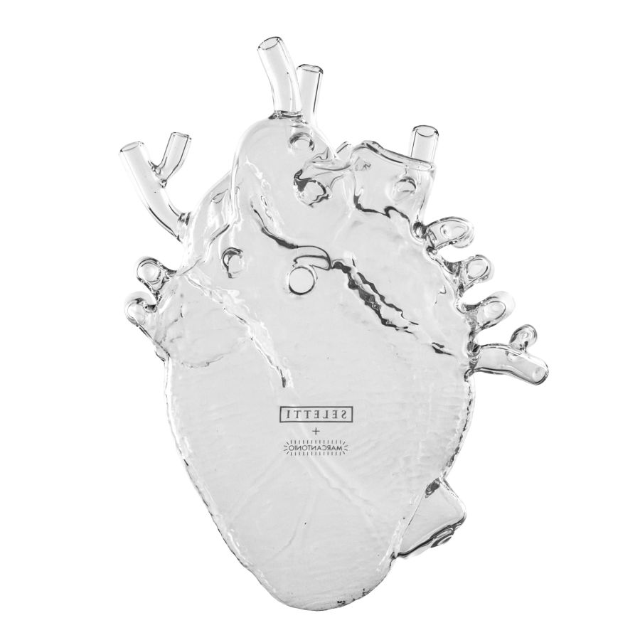 Glass Vase Love in Bloom Heart by Seletti
