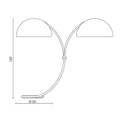 SERPENTE - Floor lamp by Martinelli Luce