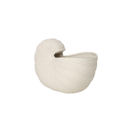 Ferm Living Shell Pot Pale White