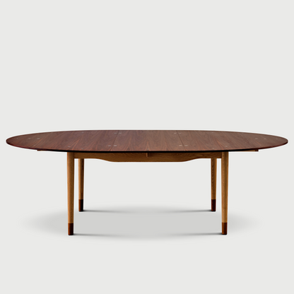 THE SMALL SILVER TABLE (Incl. two extension leaves)