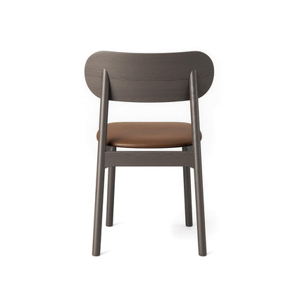Decotique Elephant Dining Chair Dark Oak/Brown Leather