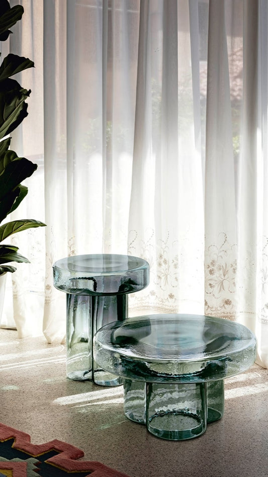 Soda coffee table, petrol green