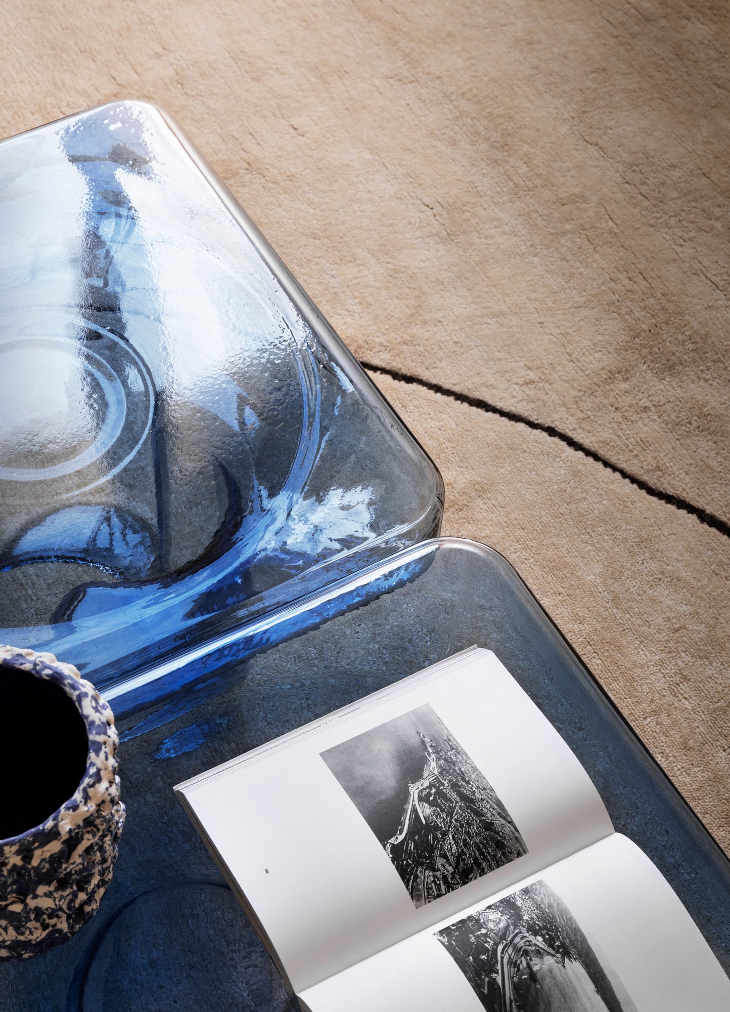 Soda SQ side table, blue